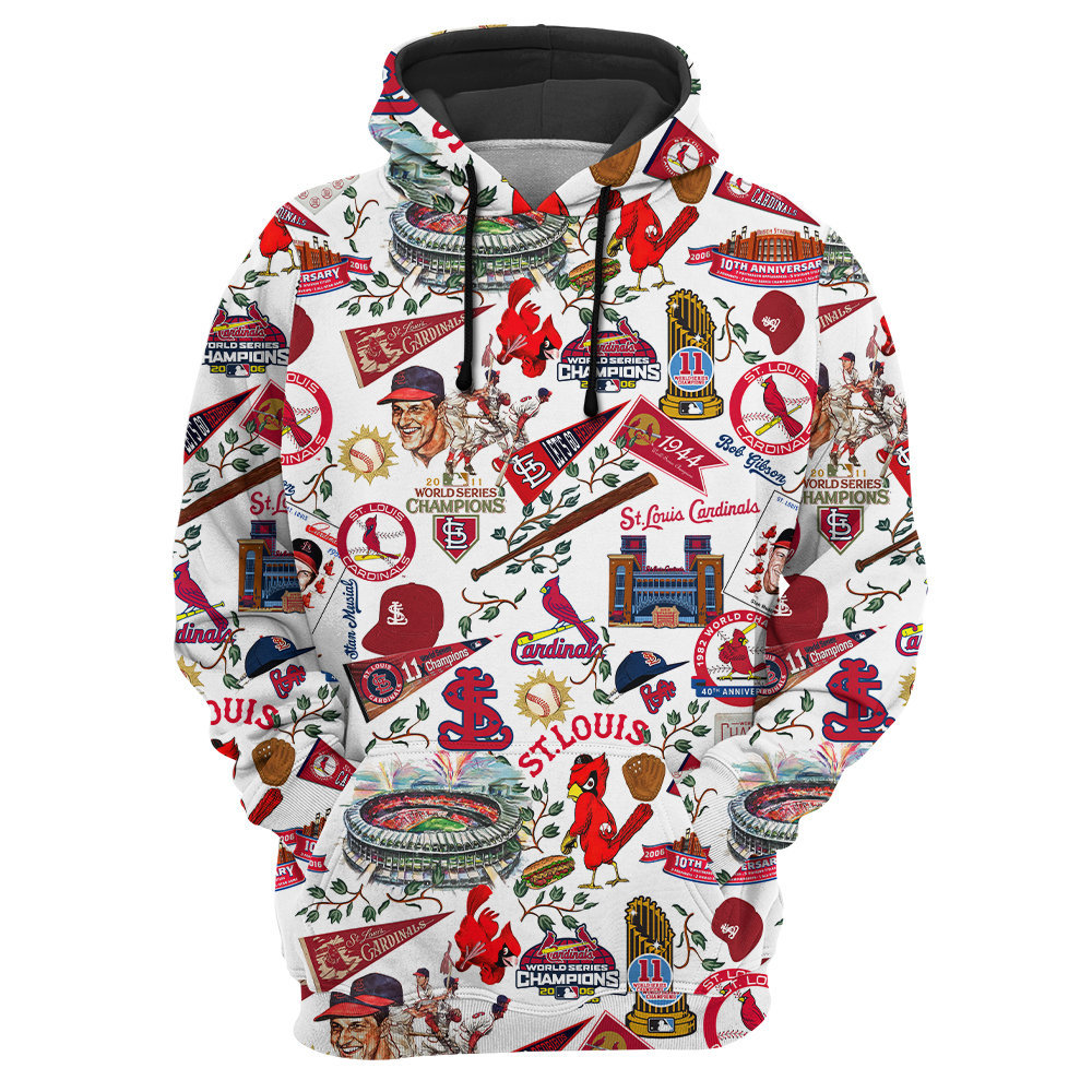 St. Louis Cardinals World Series Vintage – Hoodie – Owl Ohh