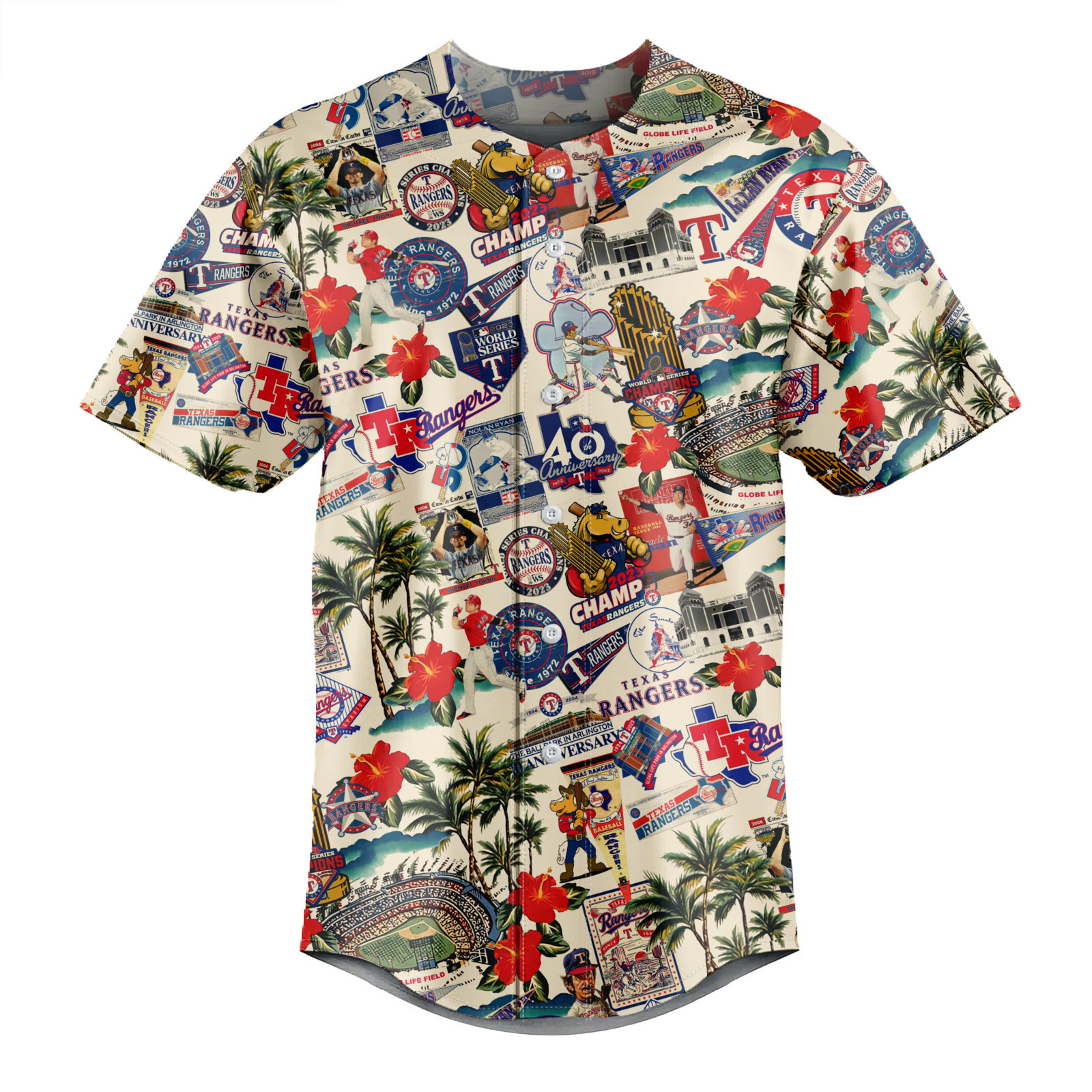 Texas Rangers Legends Play Under the Sunset Skies - Baseball Jersey - Owl Ohh