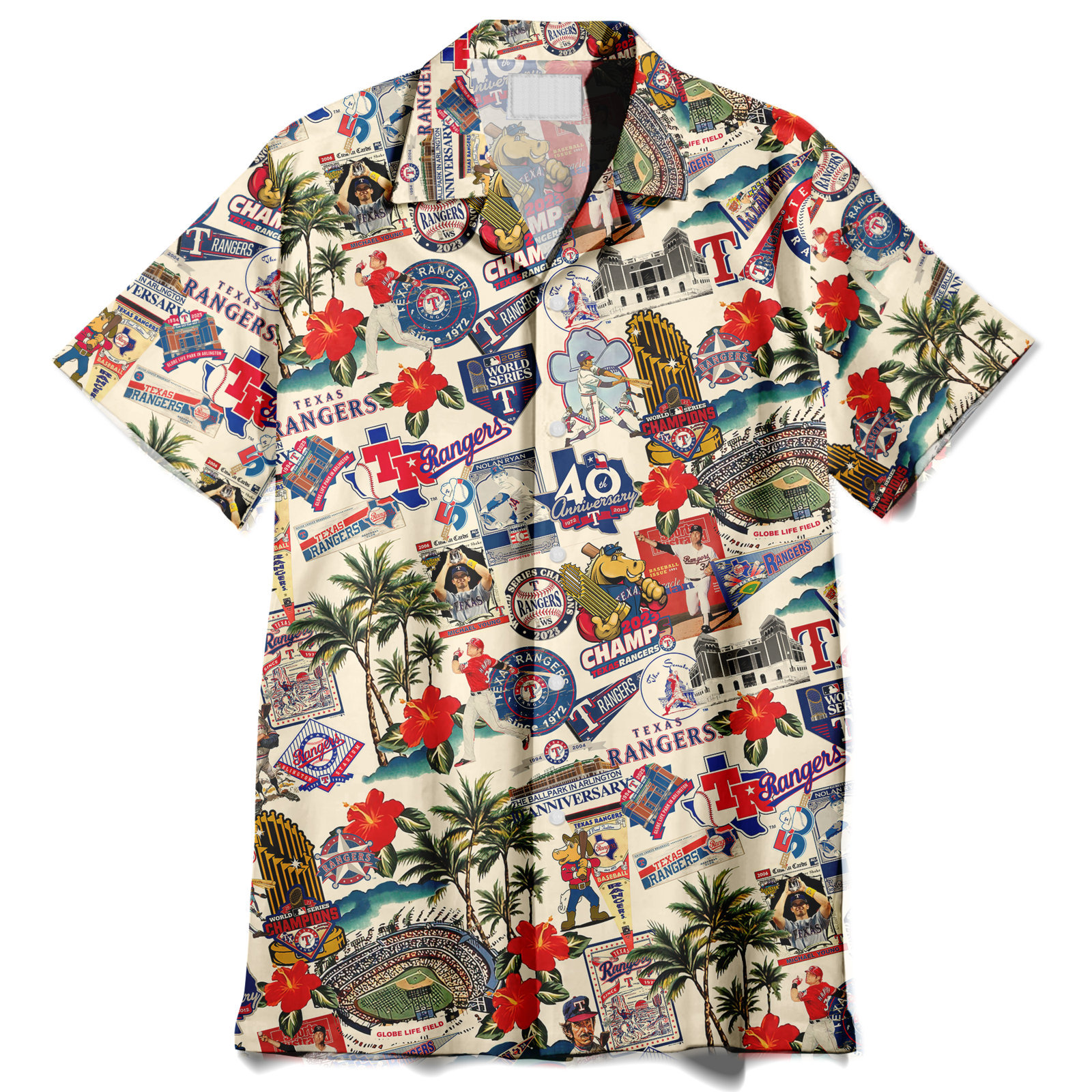 Texas Rangers Legends Play Under the Sunset Skies - Hawaiian Shirt - Owl Ohh