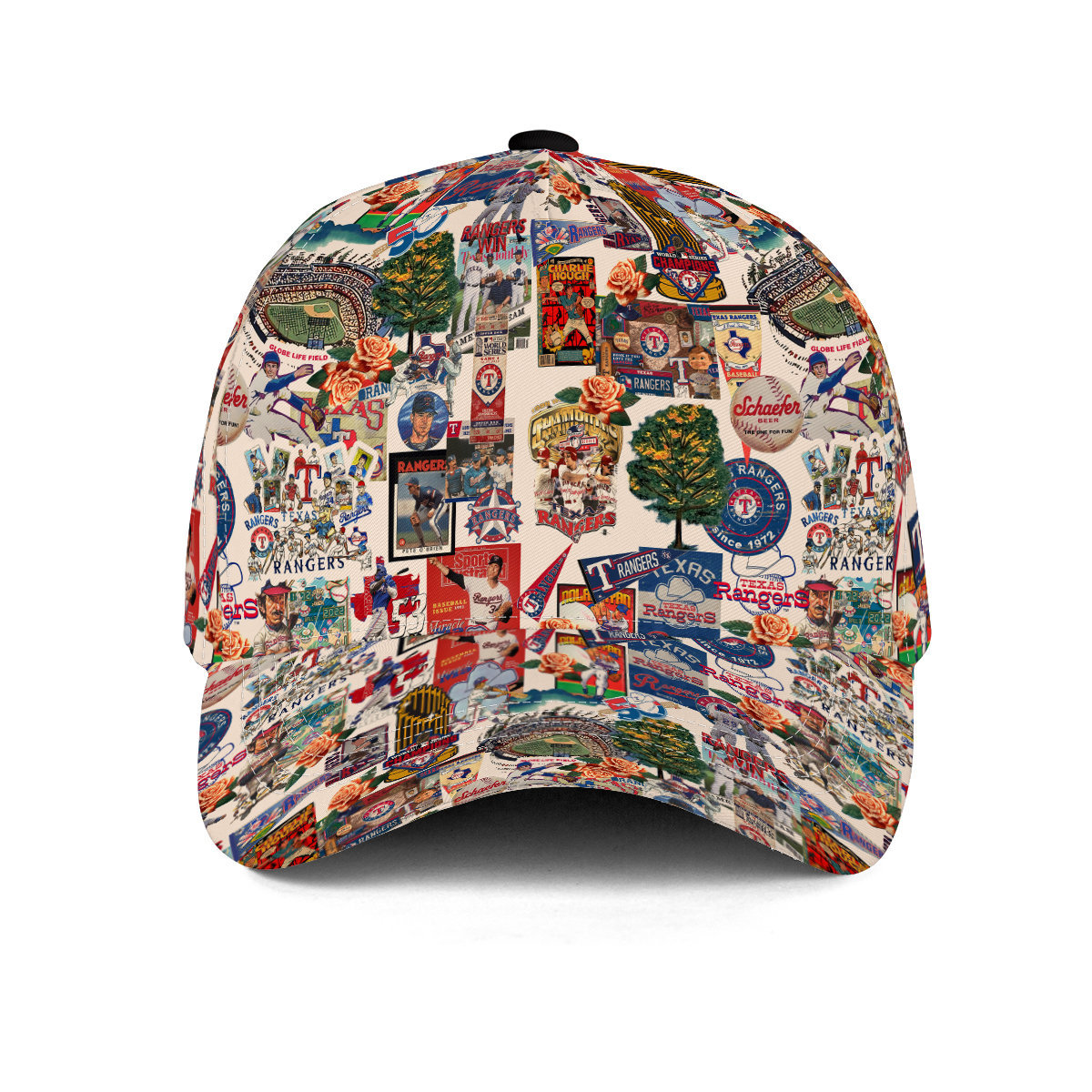 Texas Rangers Swingin' Bats and Tropical Stadium Dreams - Classic Cap - Owl Ohh