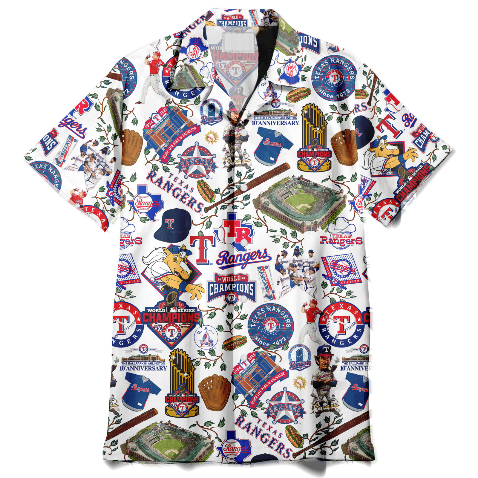 Texas Rangers World Series Vintage - Hawaiian Shirt - Owl Ohh