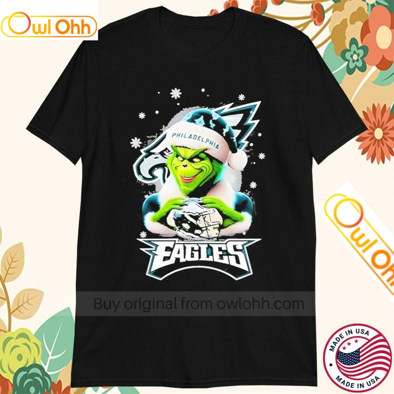 The Grinch Philadelphia Eagles Christmas T-Shirt, Hoodie, Sweatshirt, Tank Top For Men Women Kid