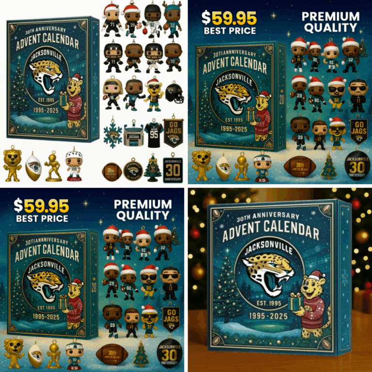 Jacksonville Jaguars Advent Calendar 2025 30TH ANNIVERSARY Christmas Gift, Christmas Idea