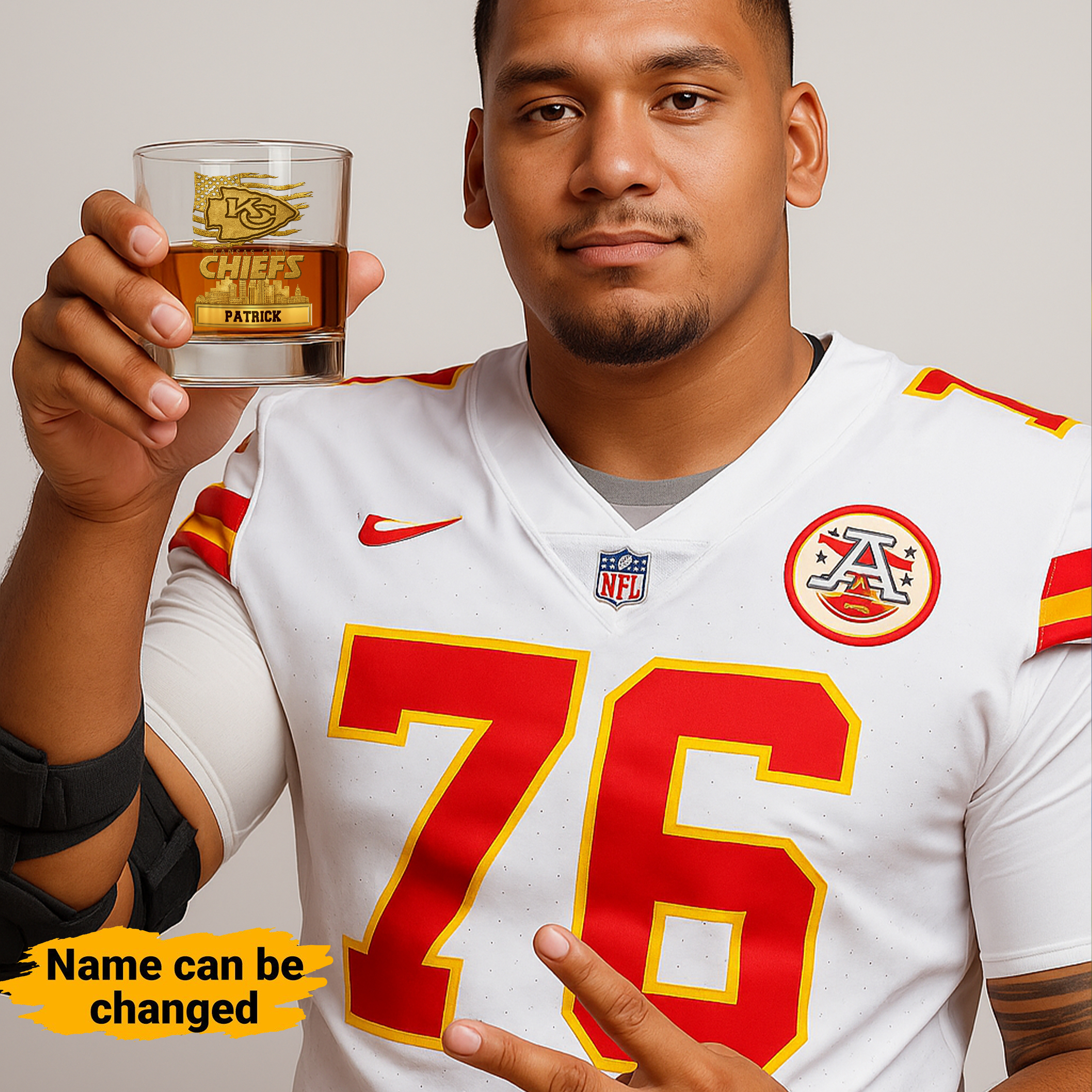 Kansas City Chiefs American Football Team Whiskey Glass 11OZ | OwlOhh