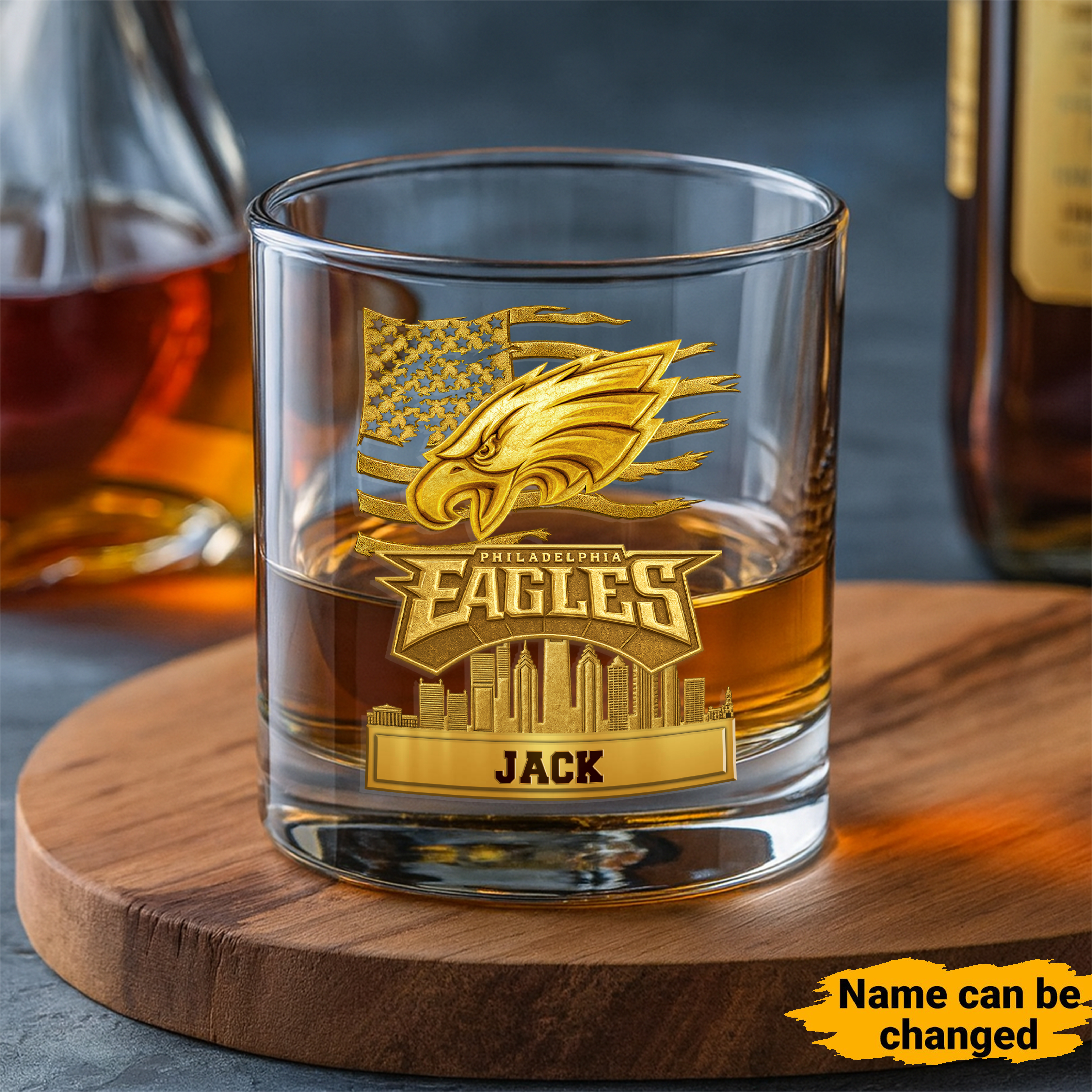Philadelphia Eagles American Football Team Whiskey Glass 11OZ | OwlOhh