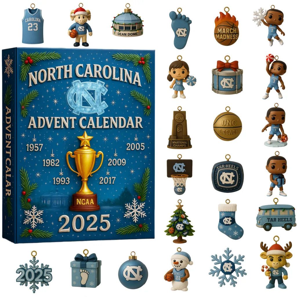 North Carolina Tar Heels Advent Calendar 2025