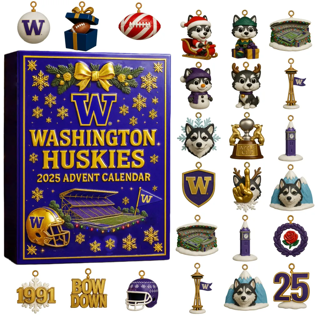 TOP Washington Huskies 2025 Advent Calendar